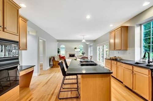 Open kitchen and living space