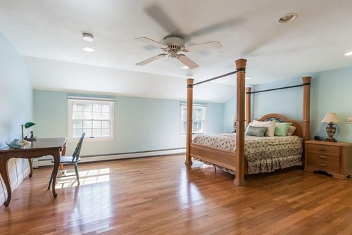 Master bedroom with four-poster bed